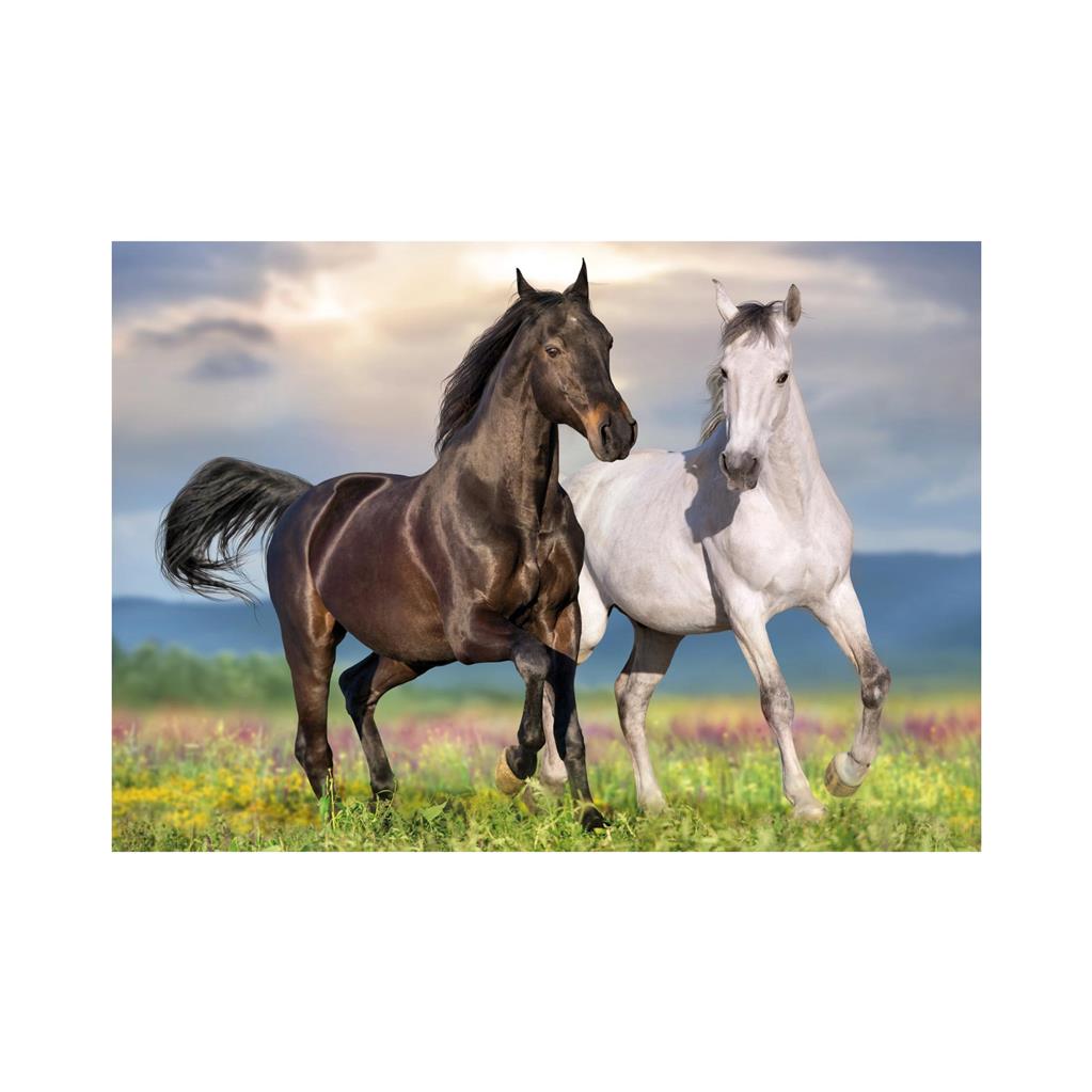 Dino Puzzle 500 pc Horses in Love 50278D