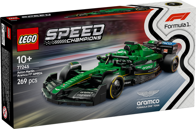 LEGO Speed Champions Aston Martin Aramco F1 AMR24 Race Car 77245L