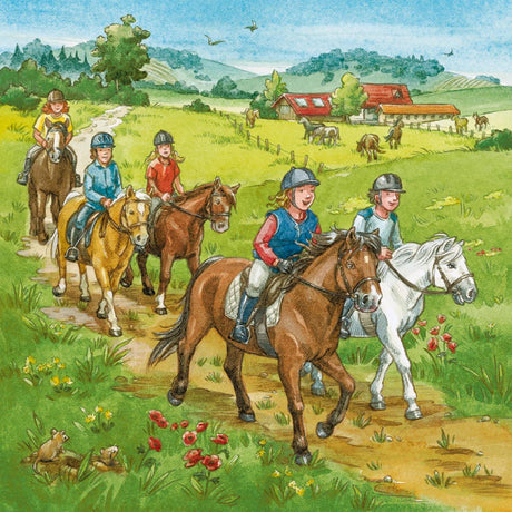 Ravensburger Puzzle 3x49 pc A Day with Horses Puzzle 092376V