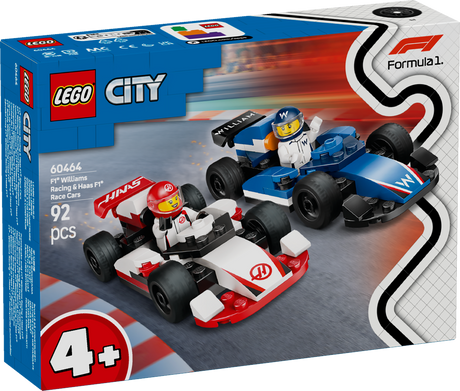 LEGO City F1 Williams Racing & Haas F1 Race Cars 60464L