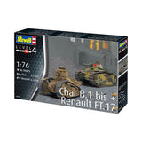 Revell Plastic Model Char. B.1 bis & Renault FT.17 1:76 03278R