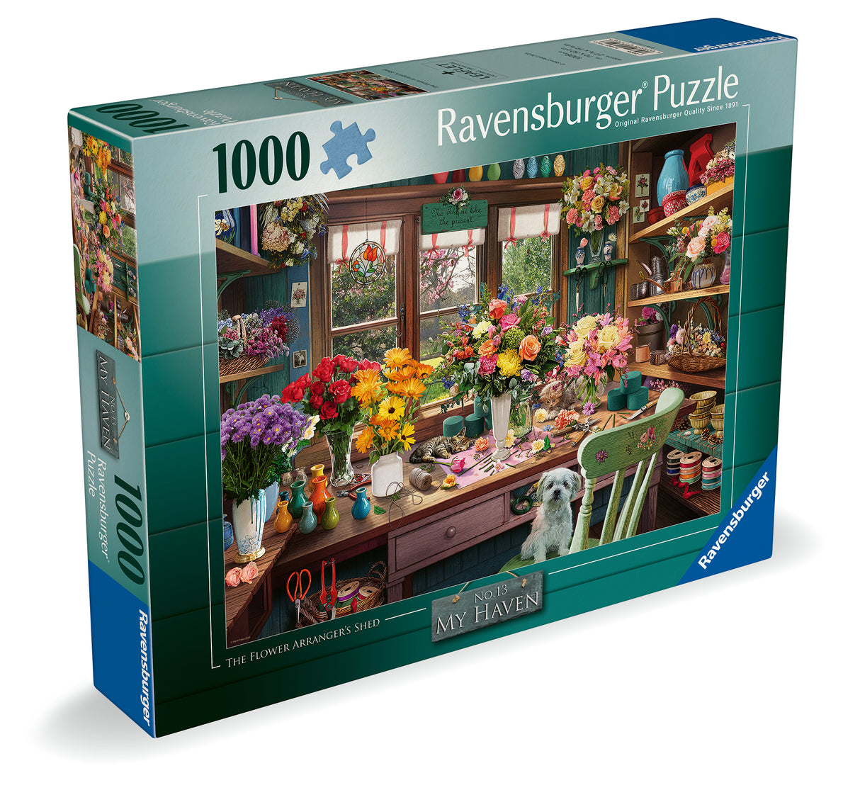 Ravensburger Puzzle 1000 Pieces: The Flower Arranger's Shed 12001722V