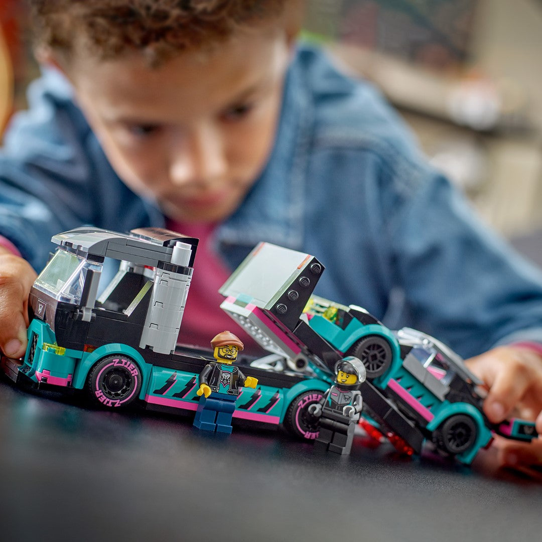 LEGO City Race Car and Car Carrier Truck 60406L