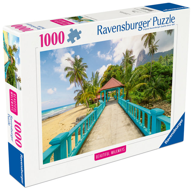 Ravensburger Puzzle 1000 Pieces: Colorful Bridge In Malays 12001766V