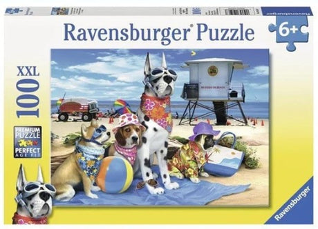 Ravensburger Puzzle 100 pc Dogs on the Beach 105267V