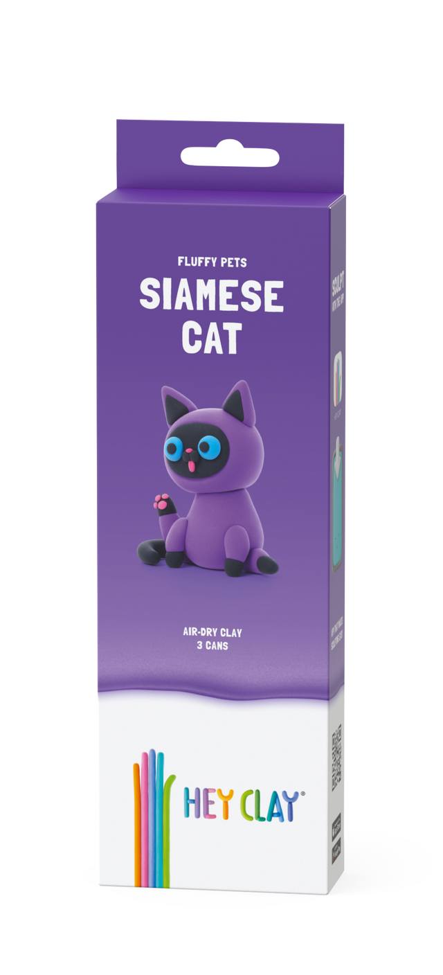 HEY CLAY Modeling Clay 3 pcs: Siamese Cat 30112E