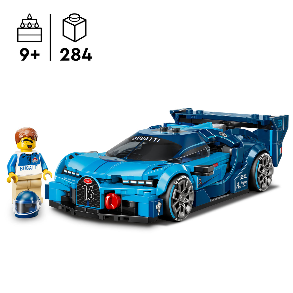 LEGO Speed Champions Bugatti Vision GT Hyper Sports Car 77253L