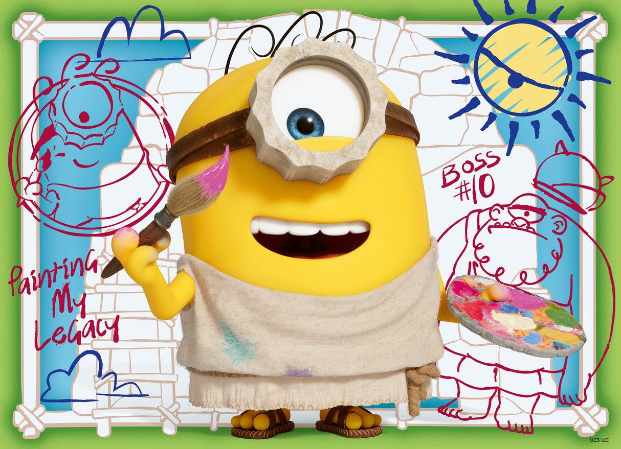Ravensburger Puzzle 4x100 Pieces: Minions & Monsters Movie - Ooops 12004353V