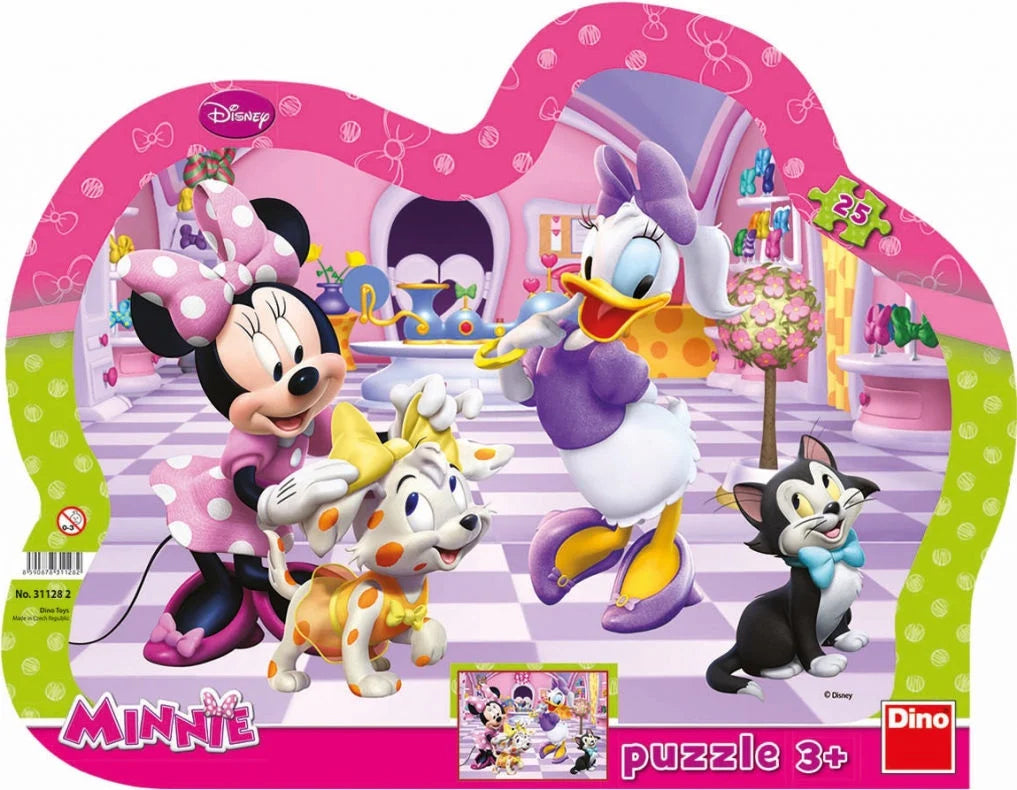Dino Frame Puzzle silhouette 25 pc, Disney Minnie 31128D