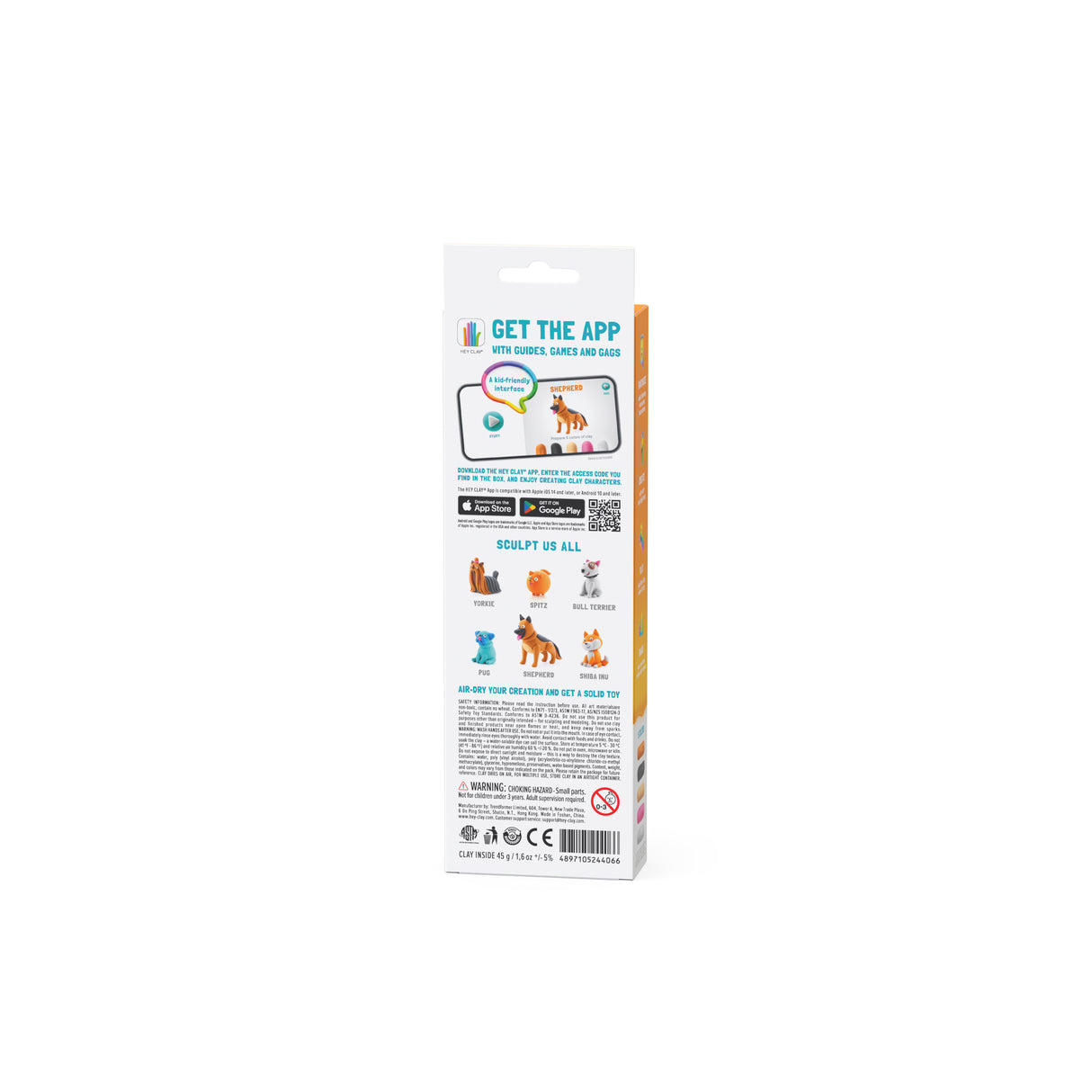 HEY CLAY Modeling Clay Herding Dog 3 pc 30120E