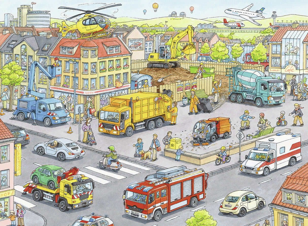 Ravensburger Puzzle 100 pc Vehicles in the City 105588V