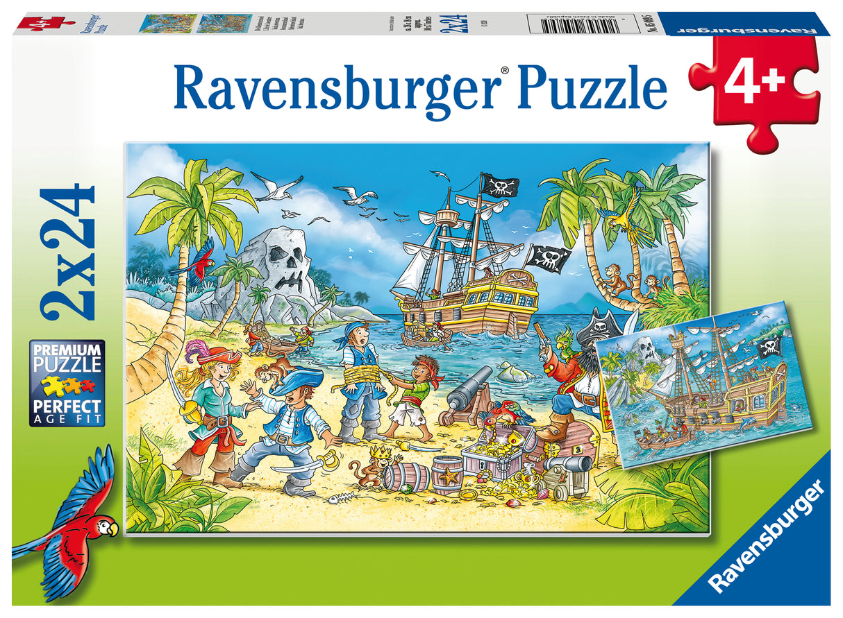 Ravensburger Puzzle 2x24 pc Pirates 050895V
