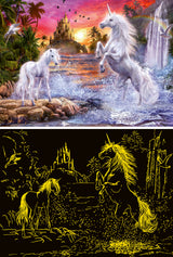 Ravensburger Glow In The Dark Puzzle 500 Pieces: Unicorns at the River 12000471V