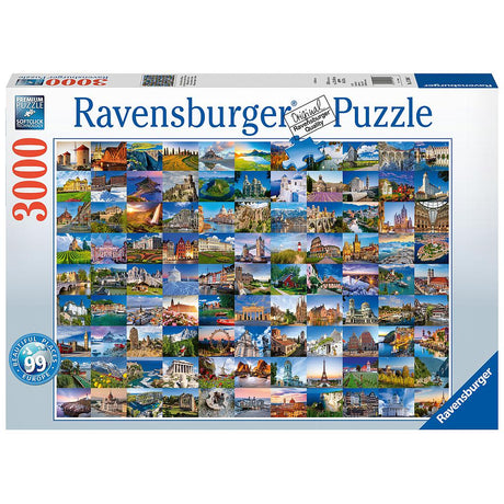 Ravensburger Puzzle 3000 pc 99 Beautiful Places in Europe 170807V