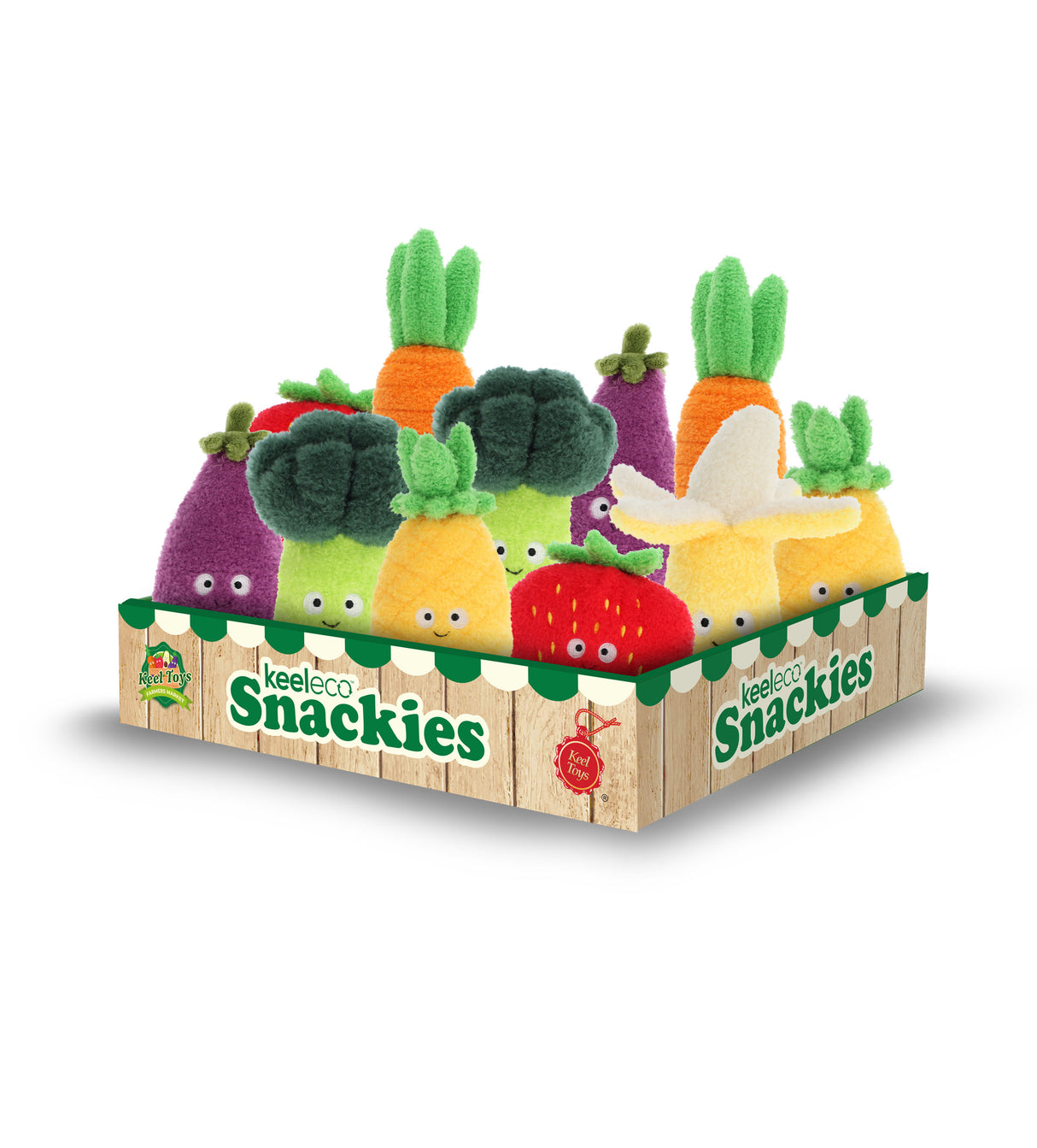 Keel Toys Keeleco Fruits And Vegetables 12 cm - 6 different SE3951K