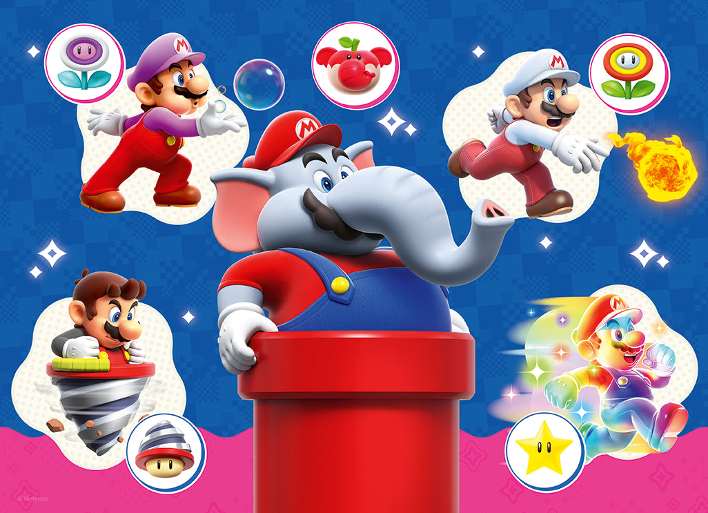 Ravensburger Puzzle 4x100 XL Pieces: Super Mario Bros.  Wonder  12004321V