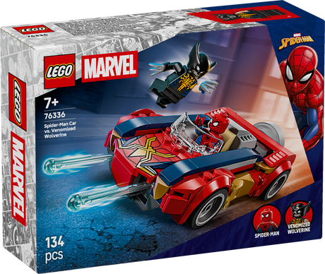 LEGO Super Heroes Spider-Man Car vs. Venomized Wolverine 76336L