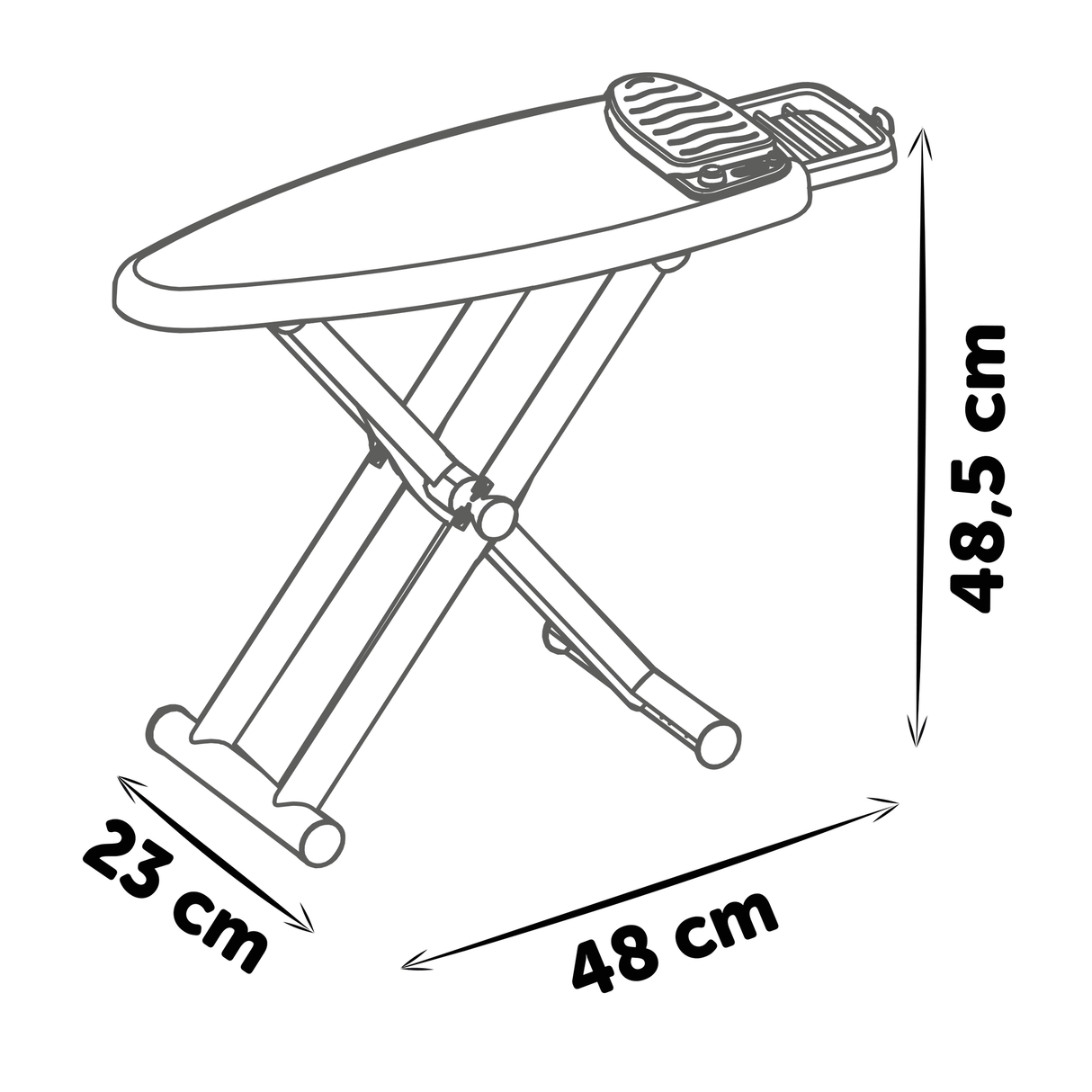 Smoby Ironing Board + Steam Iron 330121S