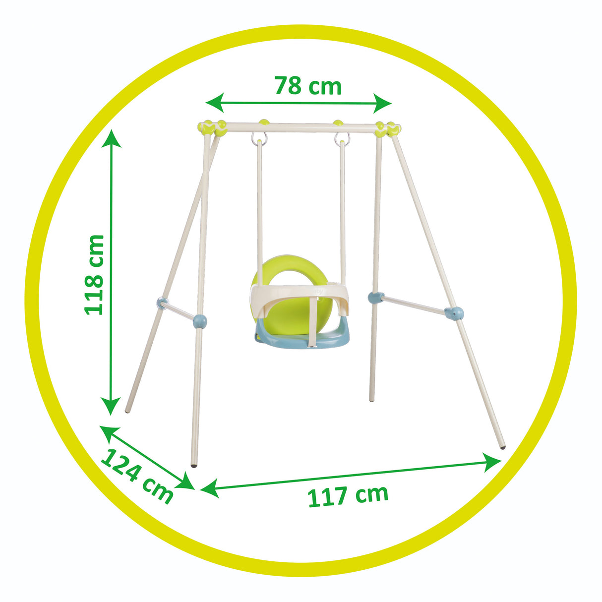 Smoby Metal Baby Swing 830304S