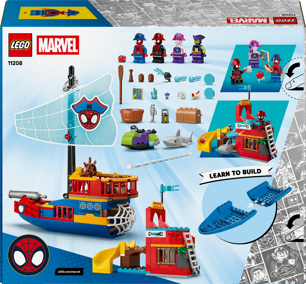 LEGO Team Spidey Pirate Ship 11208L