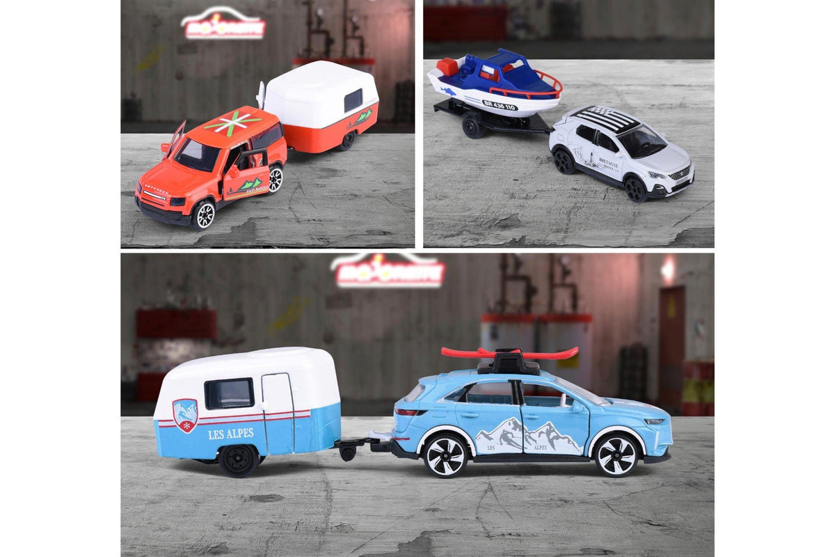 Simba Majorette Cars With Trailer: French Touch - 4 different 212055014B