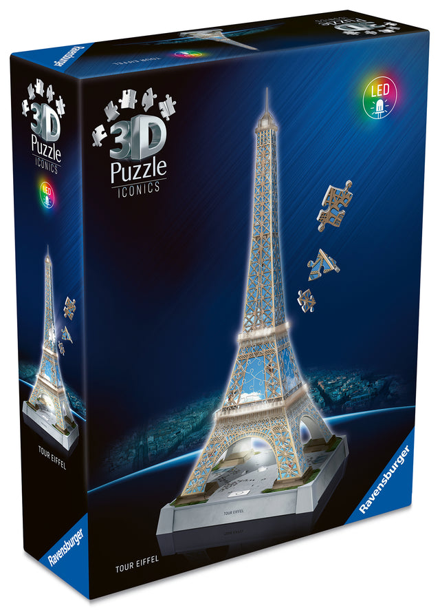 Ravensburger 3D Puzzle With LED Light: Eiffel Tower 12008024V