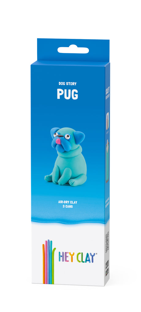 HEY CLAY Modeling Clay Dog Breed Pug 3pc 30122E