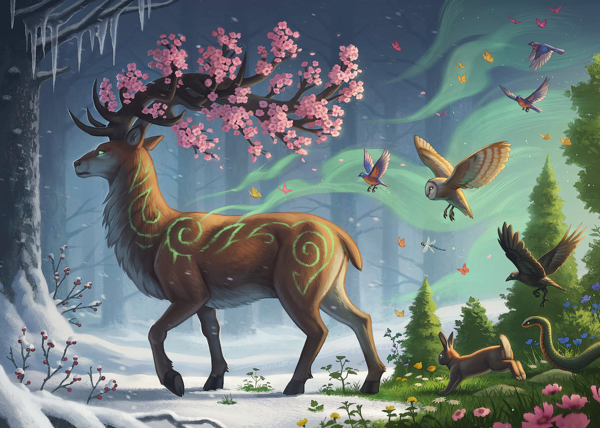 Ravensburger Puzzle 1000 pc Deer of Spring 
 12000616V