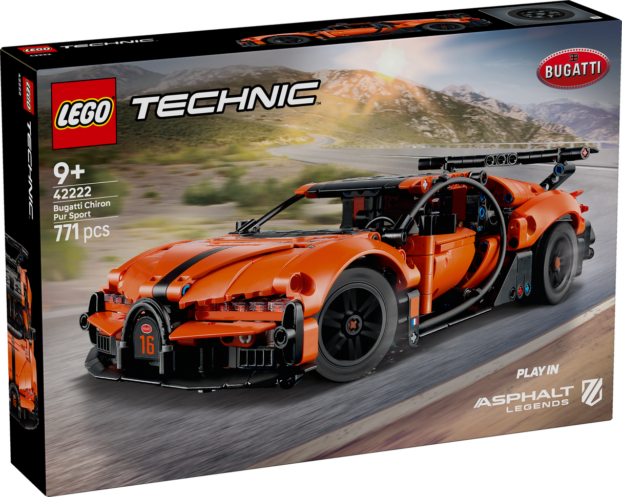 LEGO Technic Bugatti Chiron Pur Sport Hypercar 42222L