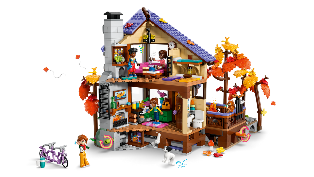 LEGO Friends Cozy Fall Forest Cabin 42705L