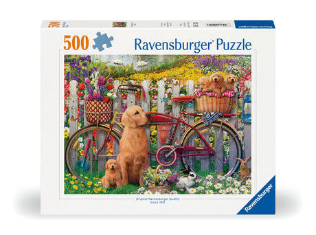 Ravensburger Puzzle 500 Pieces: Cute Dogs In The Garden 12000209V