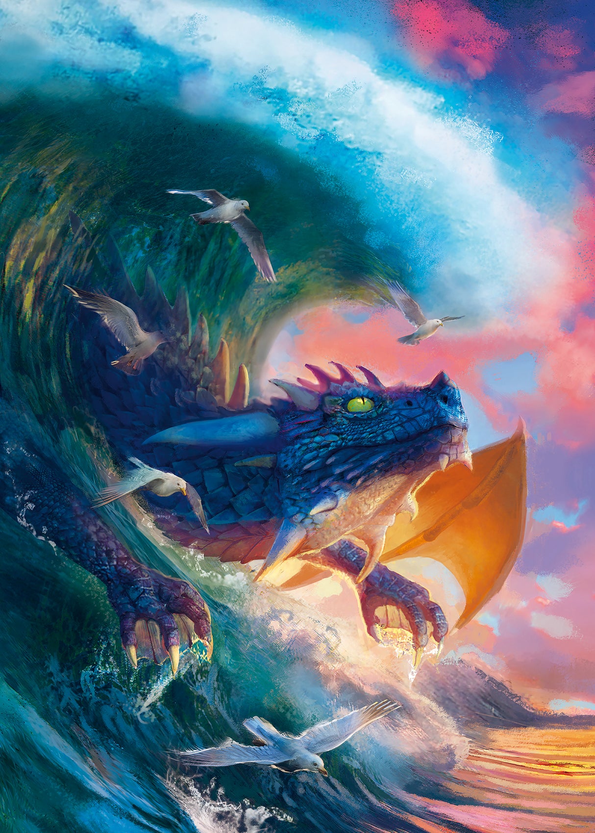 Ravensburger Puzzle 1000 pc Powerful Dragon 12000622V