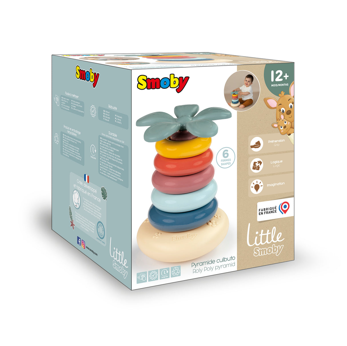 Smoby Roly Poly Pyramid - colorful 140322S