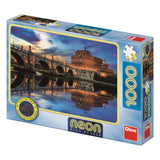 Dino Neon Puzzle 1000 pc Angel Castle 54129D