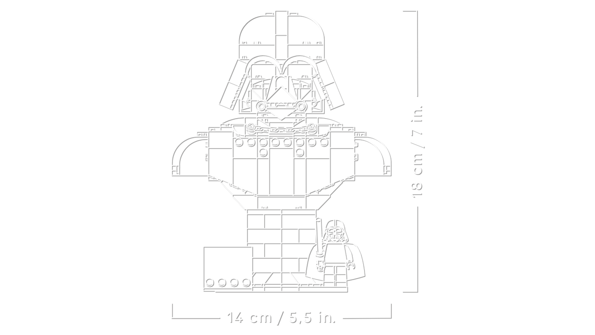 LEGO Star Wars Darth Vader Bust 75439L