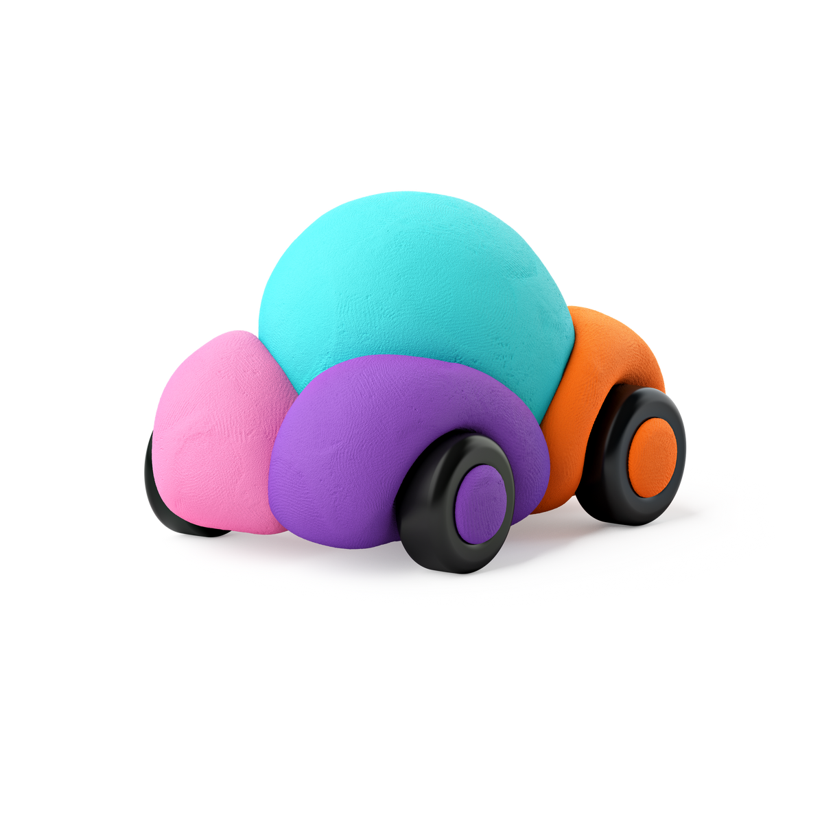 HEY CLAY Modeling Clay Happy Cars with Wheels 60902E