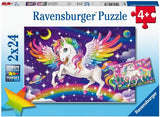 Ravensburger puzzle 2x24 pc Unicorn and Pegasus 056774V