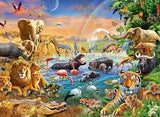Ravensburger Puzzle 100 pc Savannah Jungle Waterhole 129102V