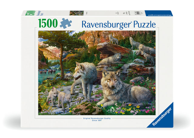 Ravensburger Puzzle 1500 Pieces: Wolves in Spring 12000719V