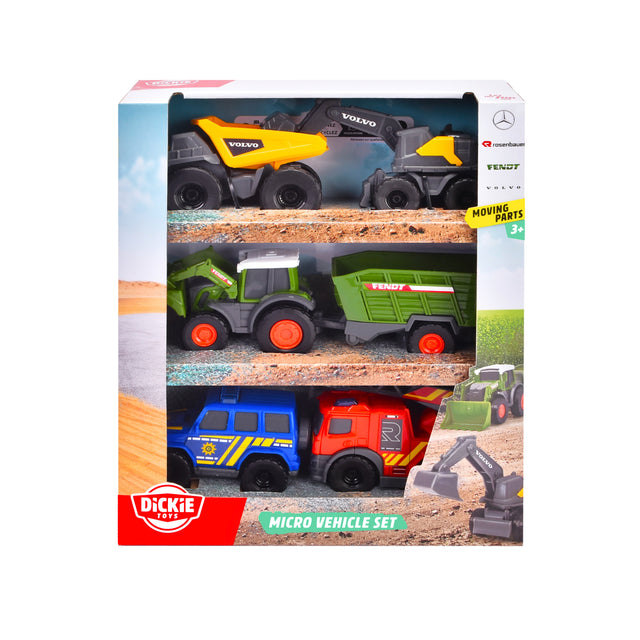 Dickie Toys Micro Toy Cars Set- 5 different 203742016B