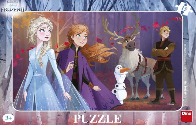 Dino Frame Puzzle 15 pc, Disney Frozen 30132D