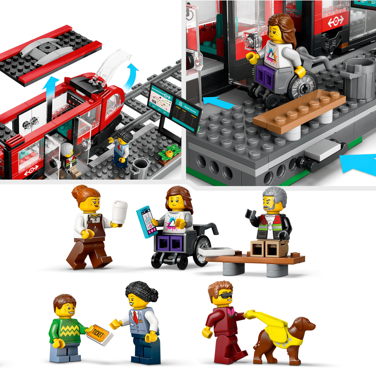 LEGO City Downtown Streetcar and Station 60423L
