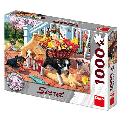 Dino Secret Puzzle 1000 pc Puppies 53255D