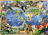 Ravensburger Puzzle 300 pc World Atlas with Animals 131730V
