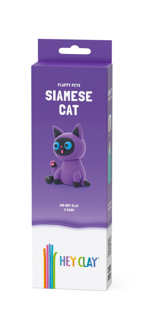 HEY CLAY Modeling Clay 3 pcs: Siamese Cat 30112E