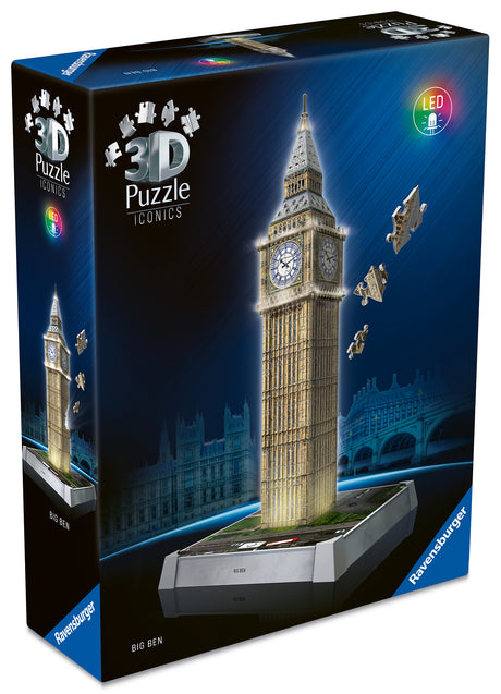 Ravensburger 3D Puzzle With LED Light: Big Ben 12008025V