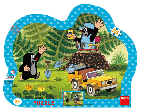 Dino Silhouette Puzzle 25 pc, The Little Mole  31131D
