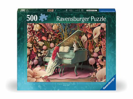 Ravensburger Puzzle 500 pc Rabbit on a Piano 12001010V