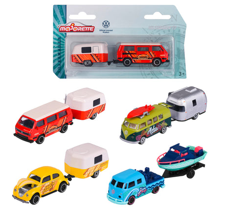 Majorette Premium Cars VW Original + Trailer 4 Different 212055007B