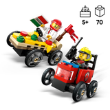 LEGO City Pizza vs. Fire Truck Race Car Pack 60458L